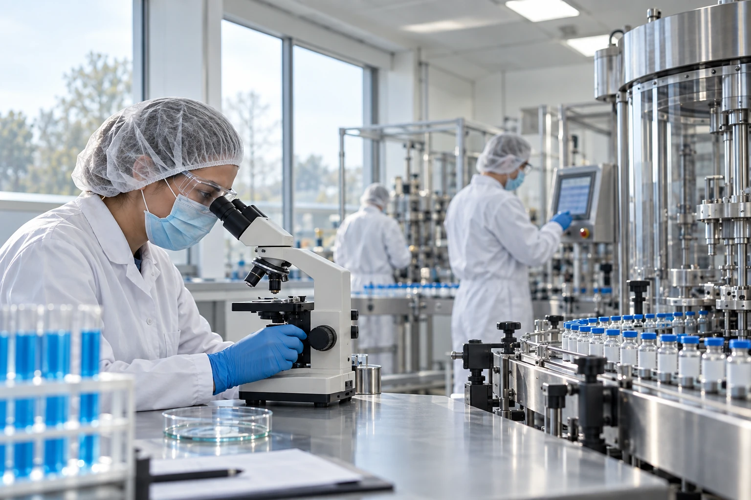 Pharmaceutical manufacturing laboratory