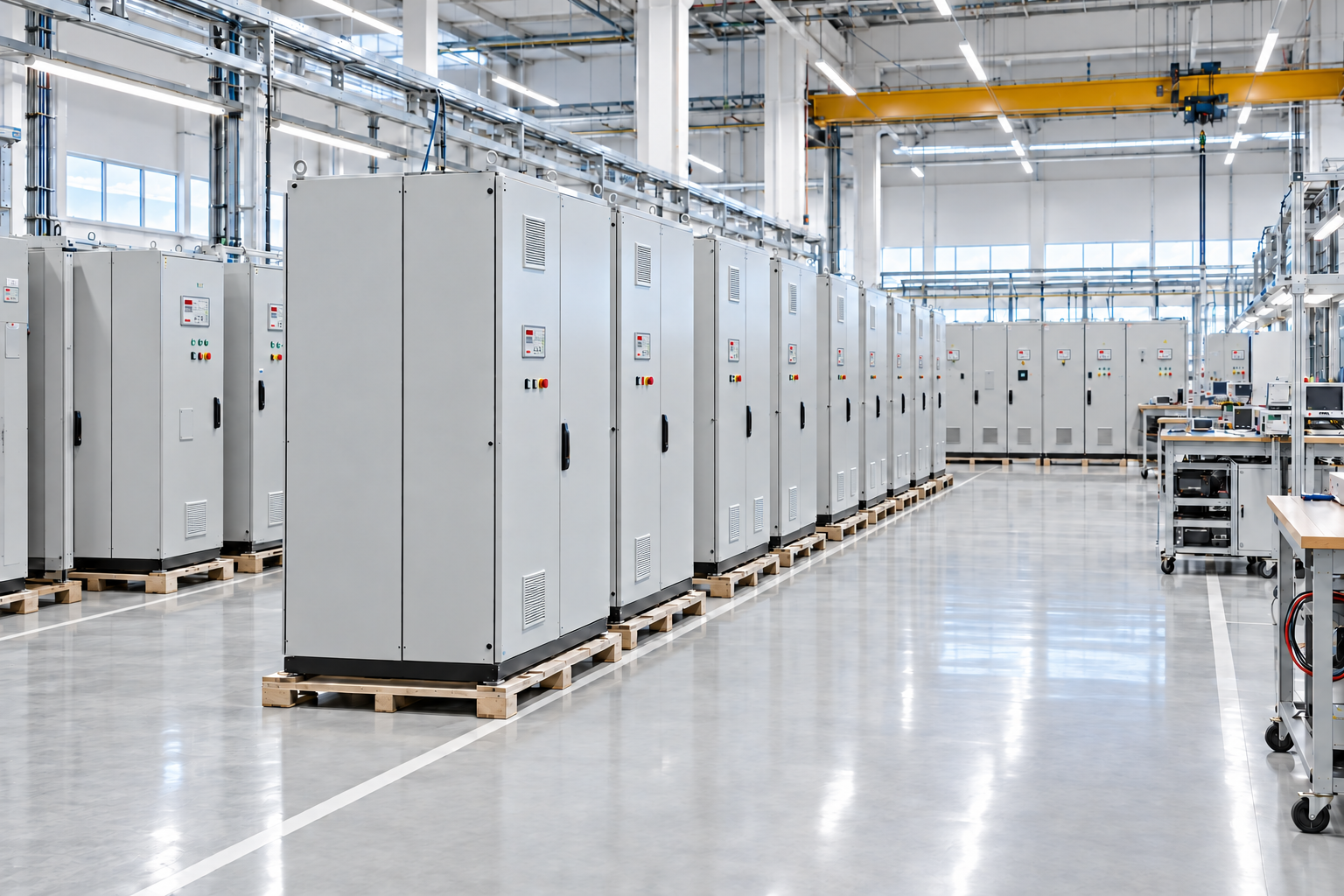 Avatec electrical enclosures arranged for production and testing