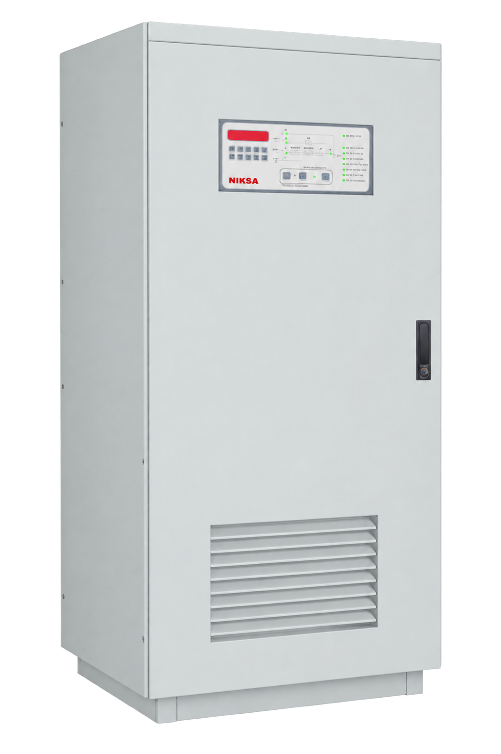 Avatec industrial inverter in NP4033-matched cabinet grey