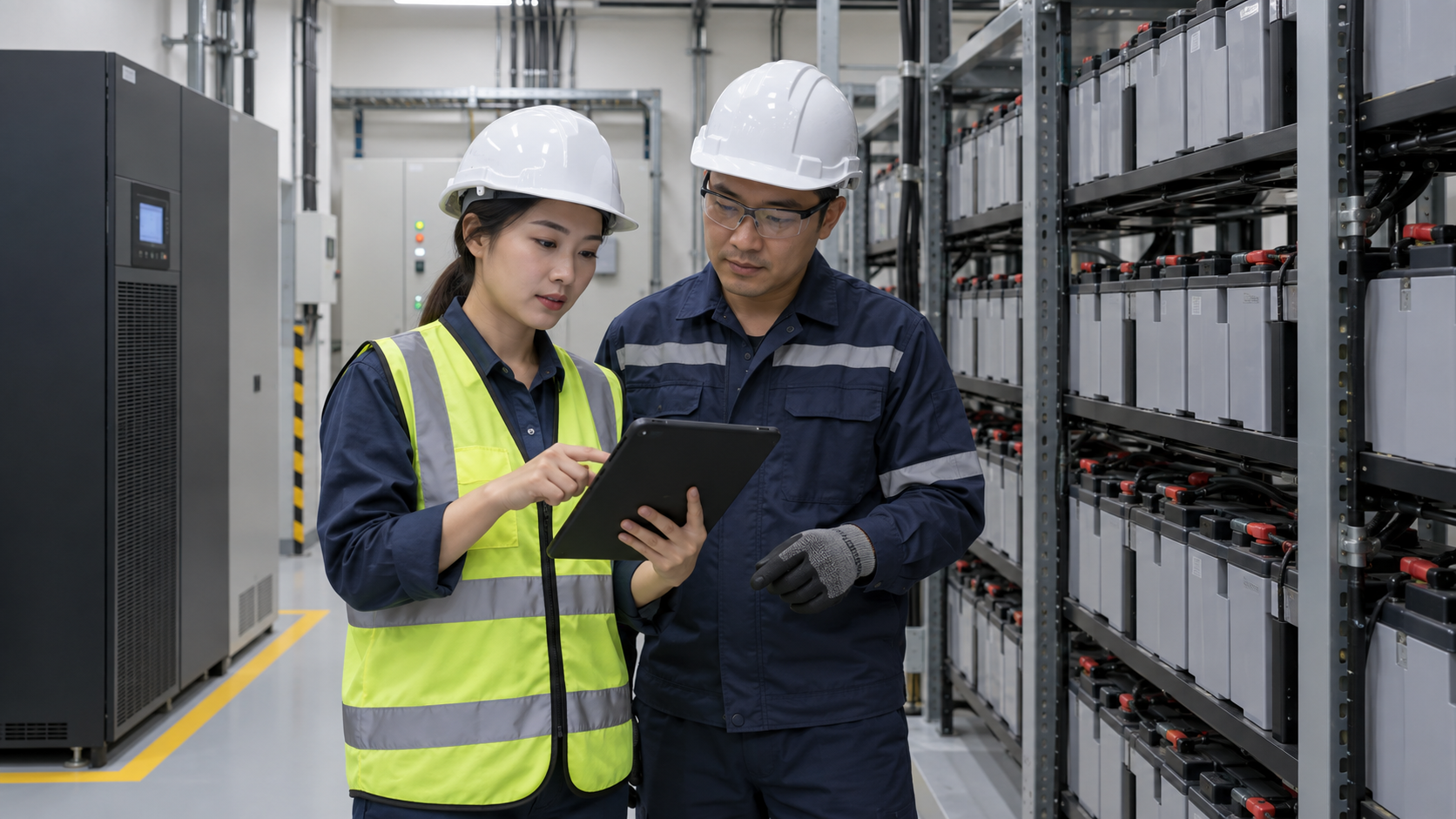 Singapore engineers planning the industrial battery replacement lifecycle